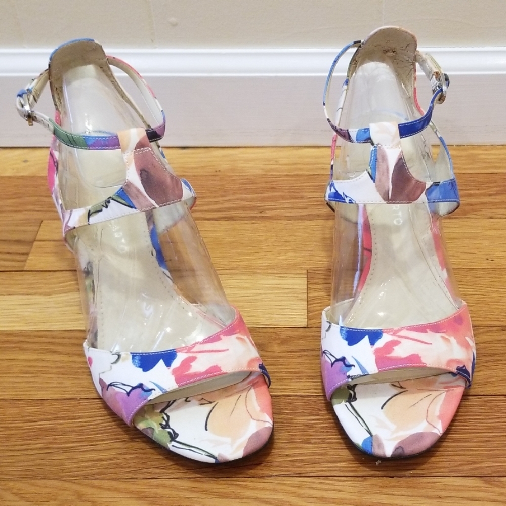 Franco Sarto Floral Heels